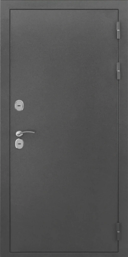 Входная дверь ДвериПРО L-Термо серебро Без фрезеровки Дуб арктик горизонт DPRO200472 внешняя сторона