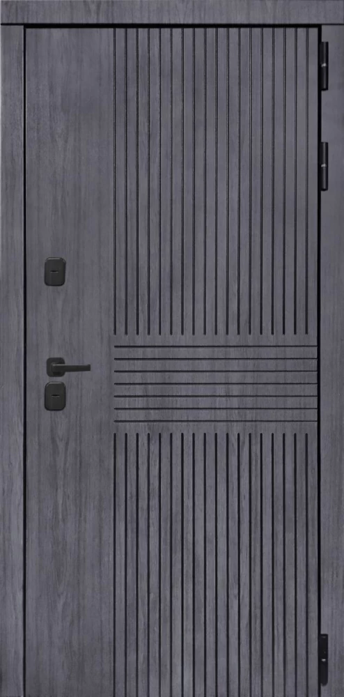 Входная дверь ДвериПРО Берген СБ-1 (ст. белое, 16мм, капучино) DPRO196902 внешняя сторона