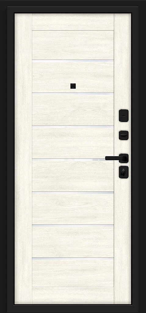 Входная дверь Прайм/SBlack Graphite Shell/Nordic Oak BR6210 внутренняя сторона