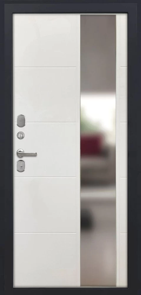 Входная дверь ДвериПРО L Термо ФЛЗ-649 капучино (зеркало) DPRO195759 внутренняя сторона