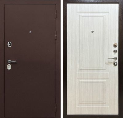 Дверь MXD Союз 90мм Антик Медь - панель Лиственница беленая