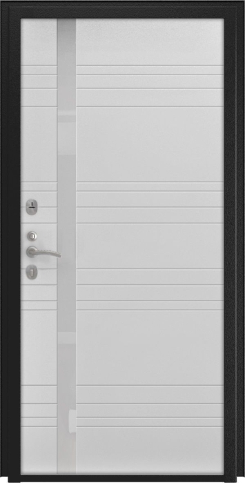 Входная дверь Берген A-1 (16мм, белая эмаль) внутренняя сторона