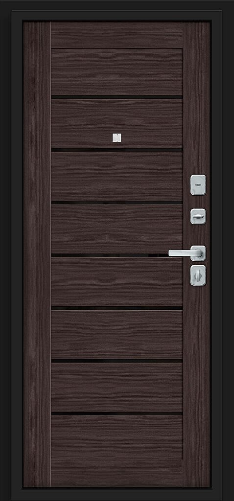 Входная дверь Прайм/BChrome Almon/Wenge Melinga BR6167 внутренняя сторона