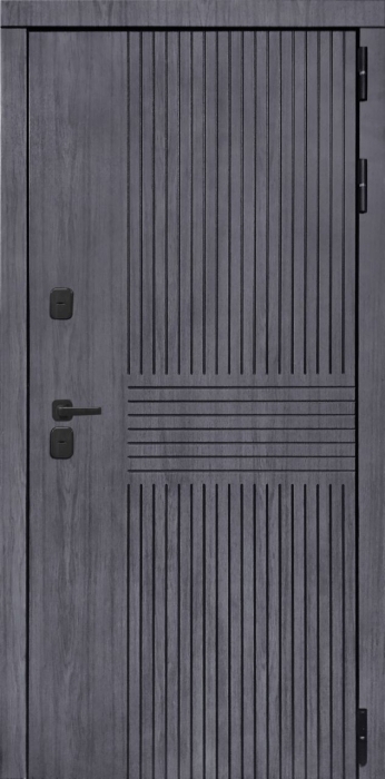 Входная дверь Берген A-1 (16мм, белая эмаль) внешняя сторона