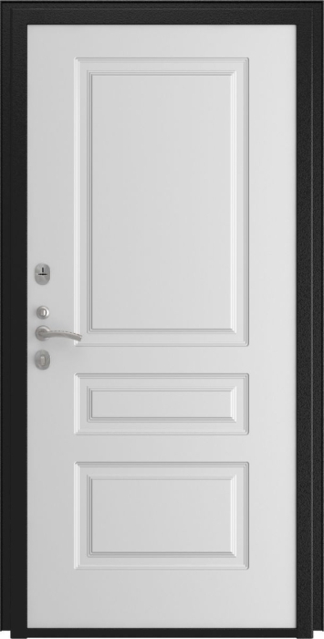 Входная дверь Модель L - 48 Эмаль L-2 (16мм, белая эмаль) внутренняя сторона